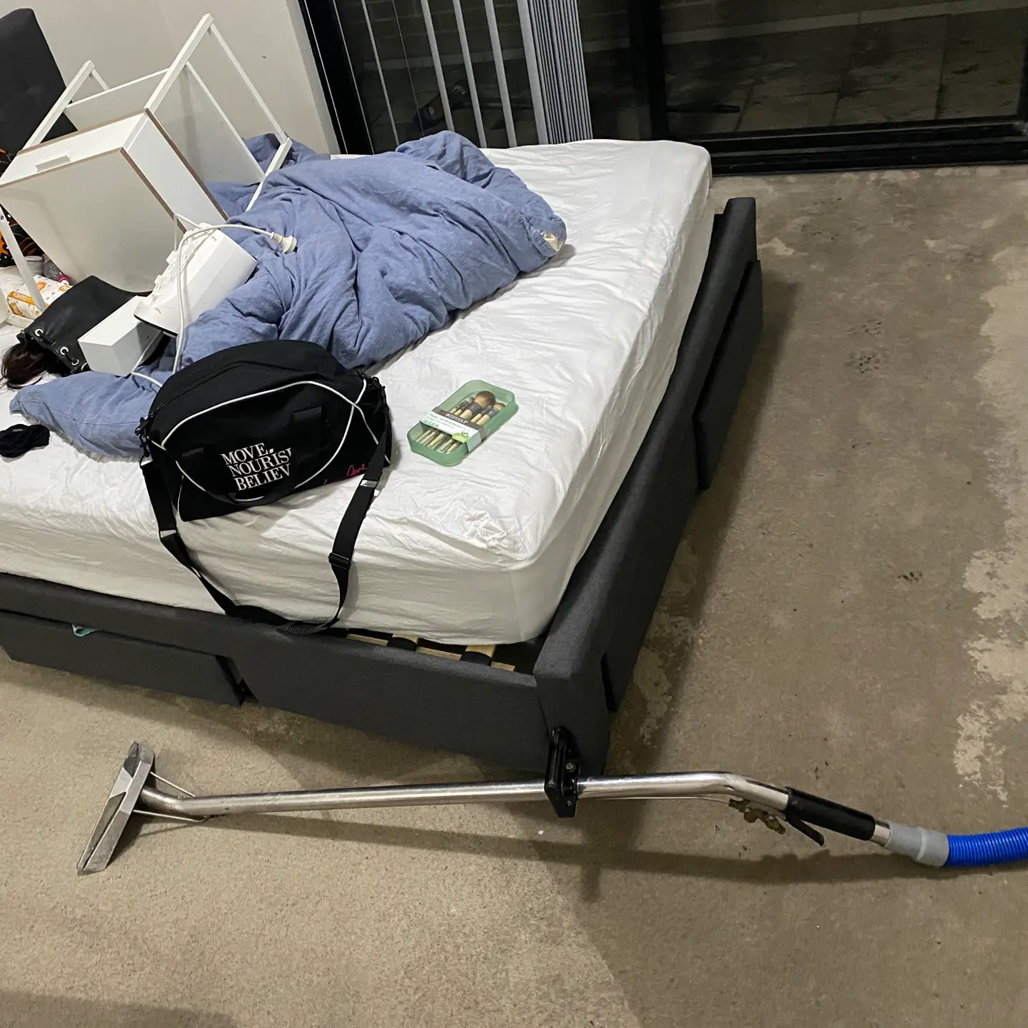 Water extraction after bedroom flood — Restored Right Sydney