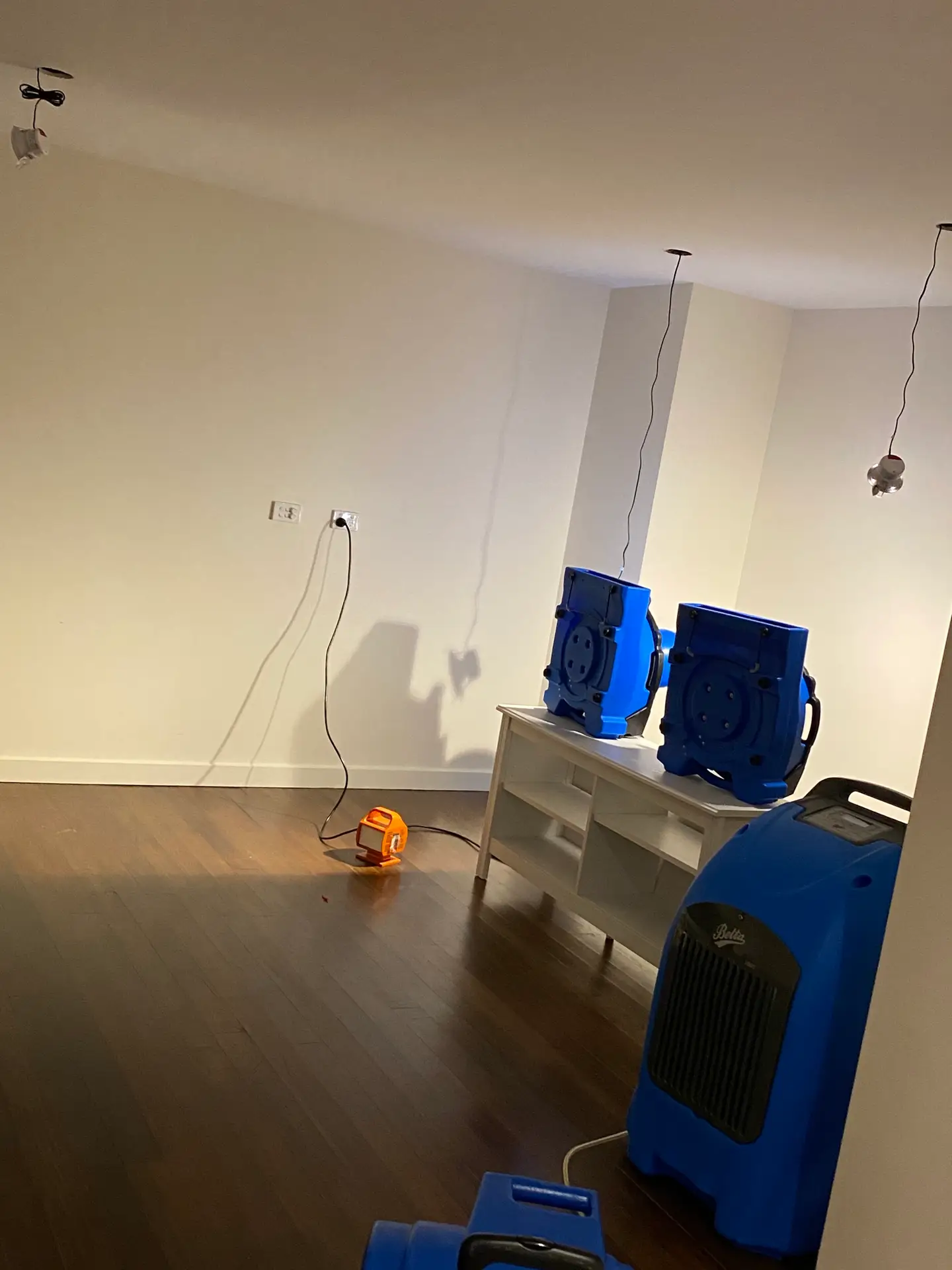 Timber floor drying and dehumidification after water damage — Restored Right Sydney